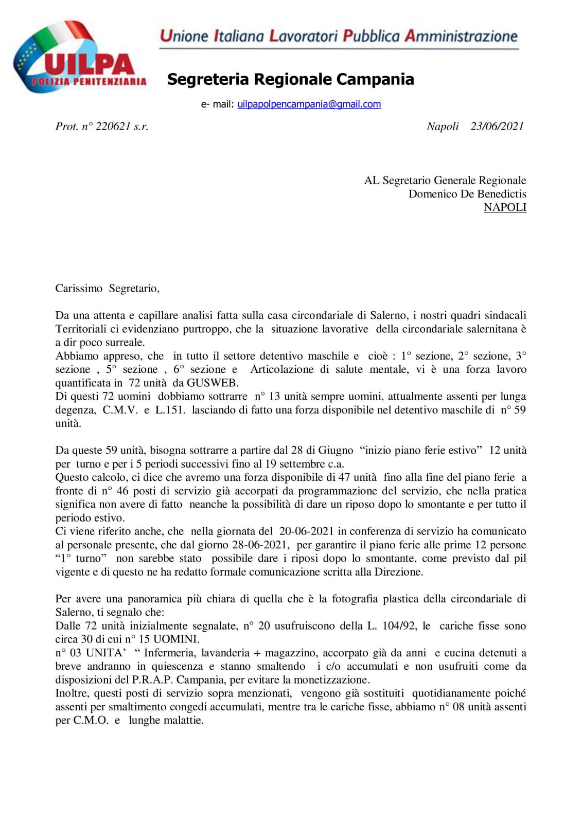 NOTA CC SALERNO 1 PRIMA PAGINA